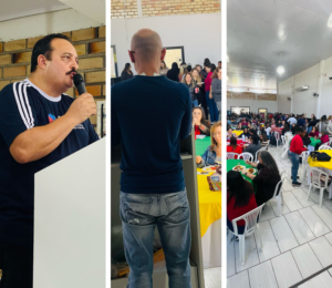 Almoço festivo e assembléia extraordinária. Fonte: Acervo Sindicato Sima
