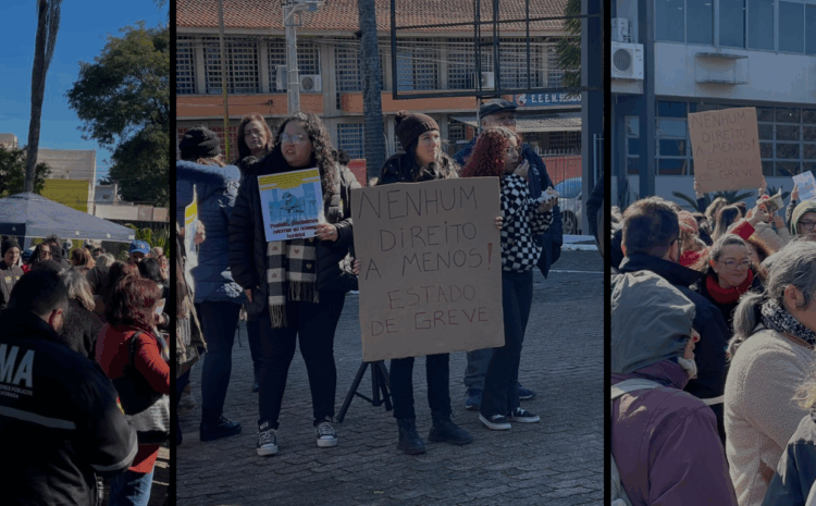  SERVIDORES EM ESTADO DE GREVE LEVAM O GRITO ÀS RUAS CONTRA O DESMONTE
